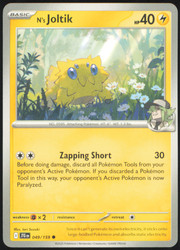 N's Joltik 049/159 Journey Together Common Pokemon Card