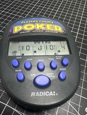 Radica Players Choice Poker Handheld Game 1997 Draw Joker Deuces Tested Vintage