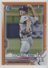 2021 Bowman Chrome Prospects Orange Refractor 3/25 Hyun-il Choi #BCP-130 0o5t