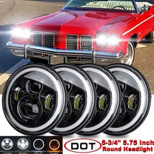 For Oldsmobile Delta 88 1965-1975 5.75 Led Projector Headlights Hi-lo Beam
