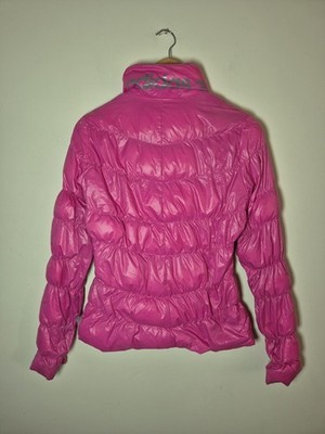 Adidas Neo Label Womens Pink Puffa Padded Jacket Uk Size 10 Festival Rave Party