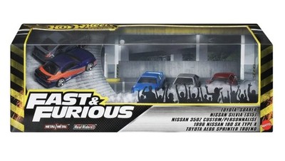 Hot Wheels Cars, Premium Fast & Furious Tokyo Drift Movie Car Set