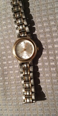 Original DUGENA Damen Quarz Armbanduhr, Gold/ Stahl *RARITÄT*