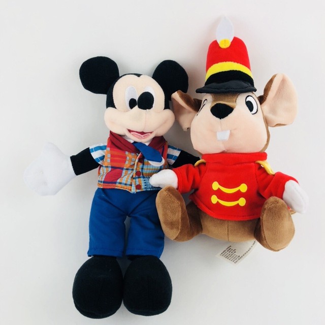 Disney Parks Mickey Mouse Tour Guide & Timothy Q. Mouse From Dumbo Plush | eBay