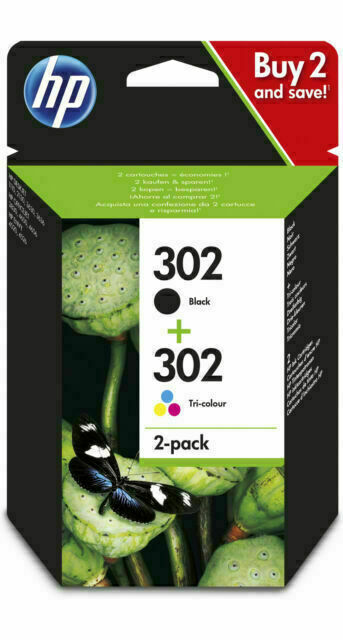 HP 302 Black/Tri-color Original Ink Cartridges - 2 Pack online kaufen | eBay