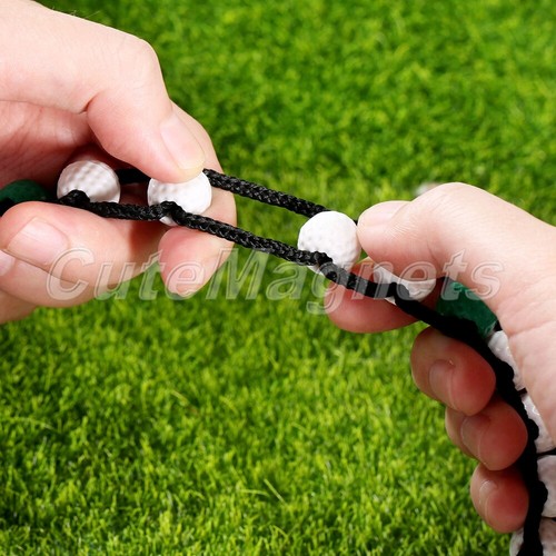 Golf Club Scoring Bead Stroke Shot Score Counter Chain Keyring Clip Green White - Picture 7 of 10
