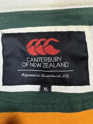 Canterbury Of New Zealand Rugby Shirt Mens XL Green South African Rugby - Picture 3 of 12