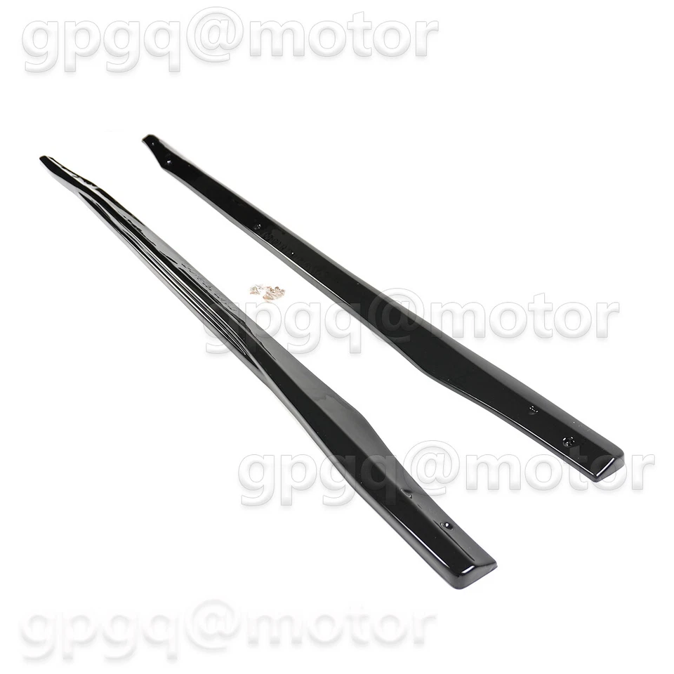 Labio de extensión de faldón lateral estilo V1 negro brillante para Dodge Durango GT SRT 17-2025 Foto 3 de 4