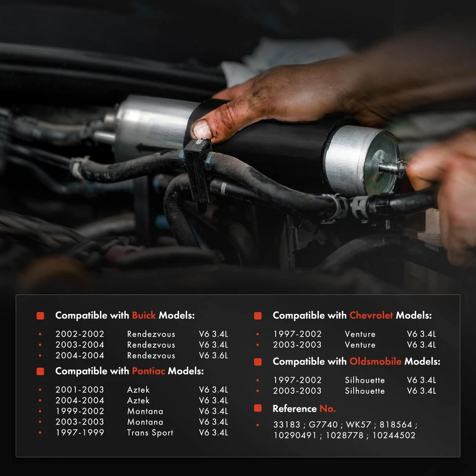 Fuel Filter for Chevrolet Venture Buick Rendezvous Oldsmobile Silhouette Buick - Image 2 of 4