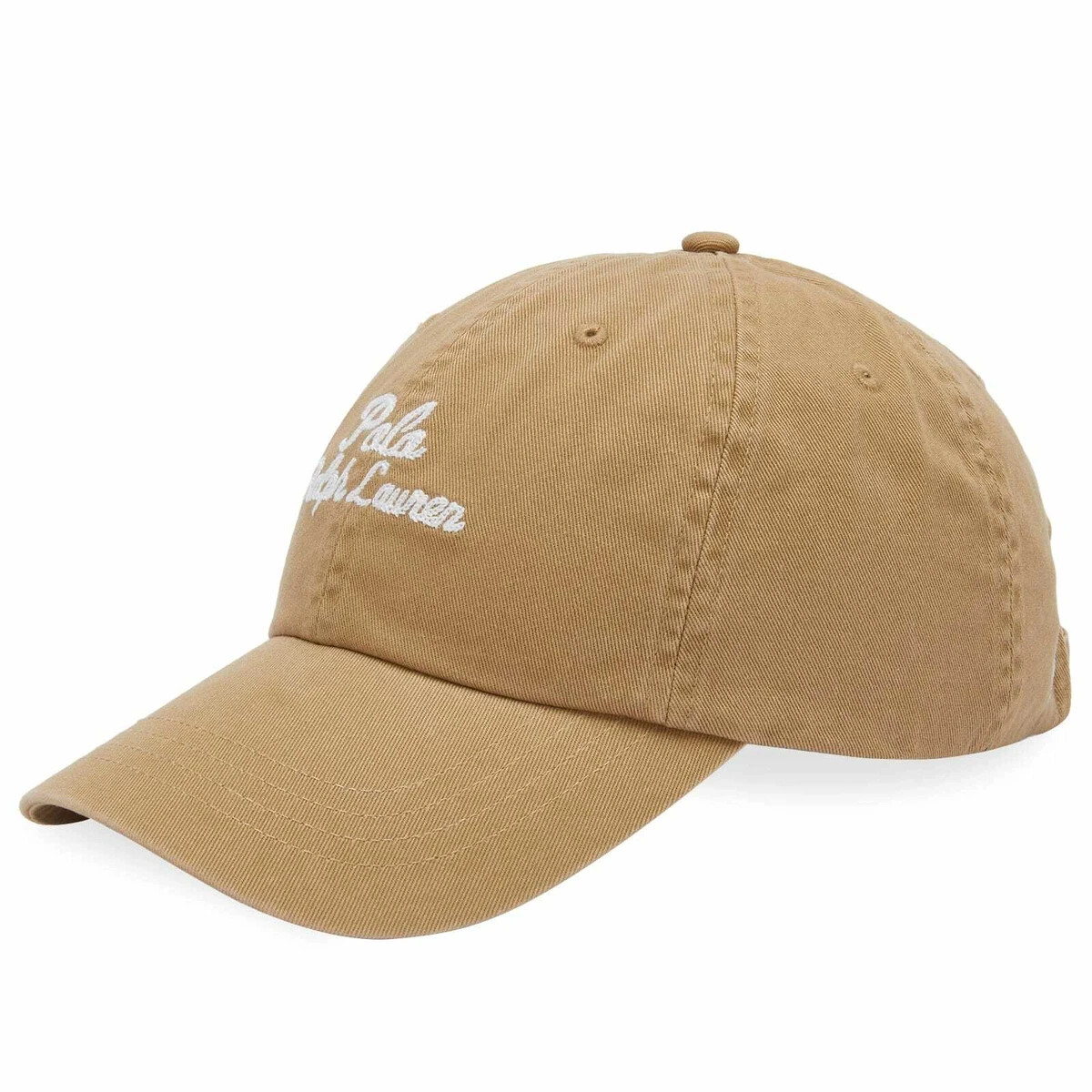 POLO RALPH LAUREN MEN'S CHAIN STITCH LOGO BASEBALL CAP TAN #710945507002-NWT