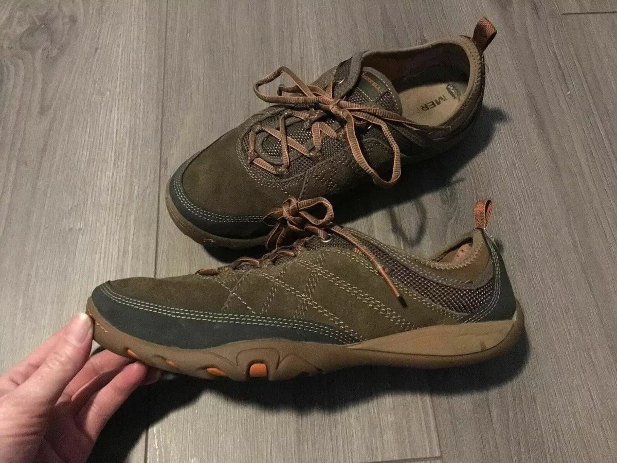 Merrell leather hotsell walking shoes
