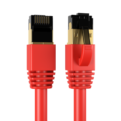 #ad CAT8 RED SFTP Ethernet Cable 40Gbps 2GHz Copper LAN Wire 0.5FT 75FT Multi LOT $469.19