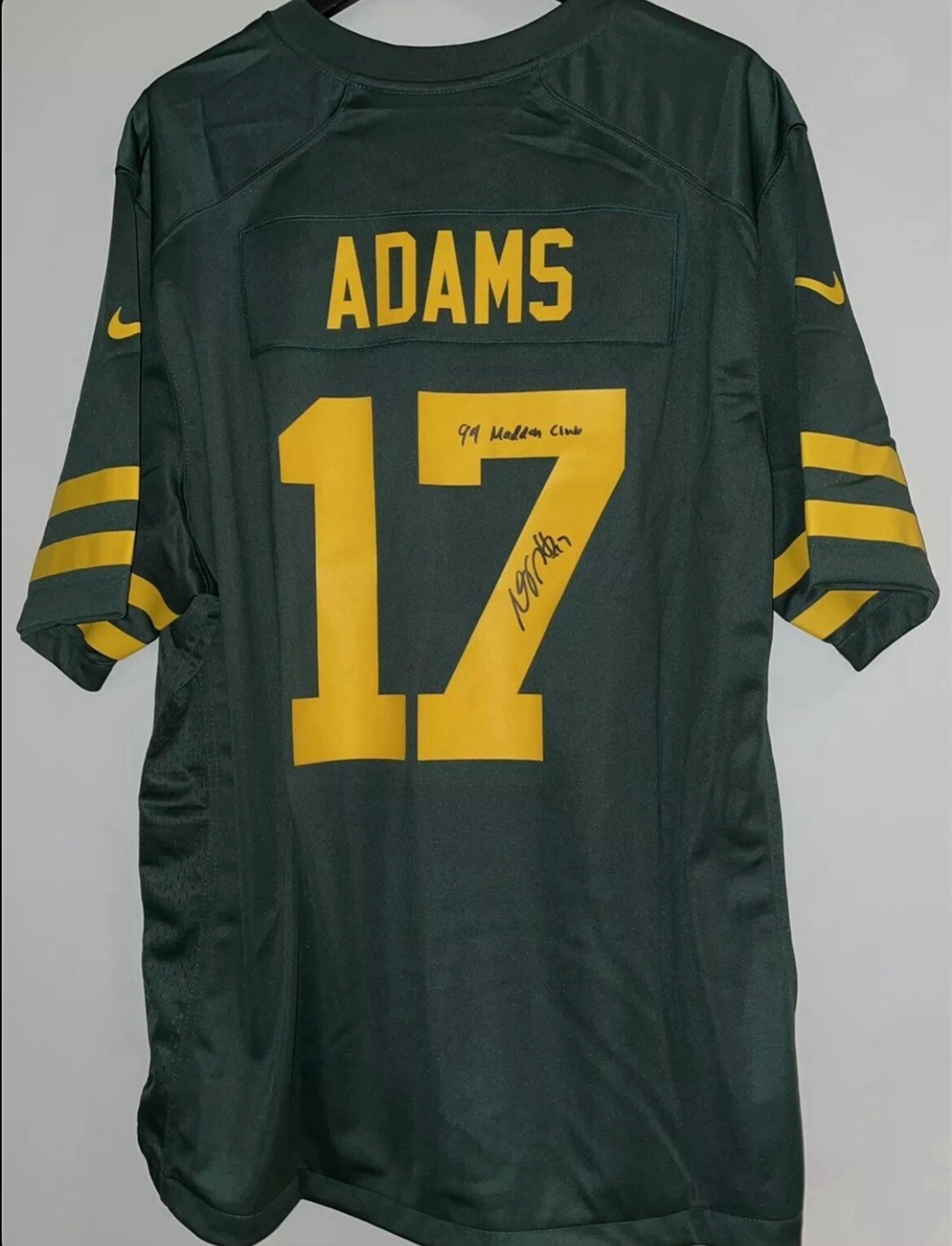Davante Adams Autographed Signed Green Bay Packers Limited Edition Packers Nike Jersey 99 Madden Club Beckett 