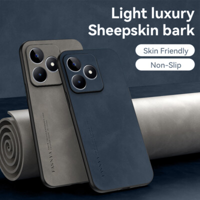 For Realme C53, Luxury Shockproof Business Retro Leather For Realme C53, Luxury Shockproof Business Retro Leather