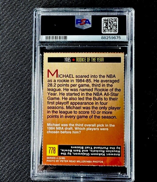MICHAEL JORDAN Rare 1999 SI for Kids Retro 1985 Rookie of Year
