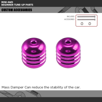 HG Hot Pink Heavy Mass Damper Set For Tamiya Mini 4WD 15401 94842 USA SHIP 8.8g