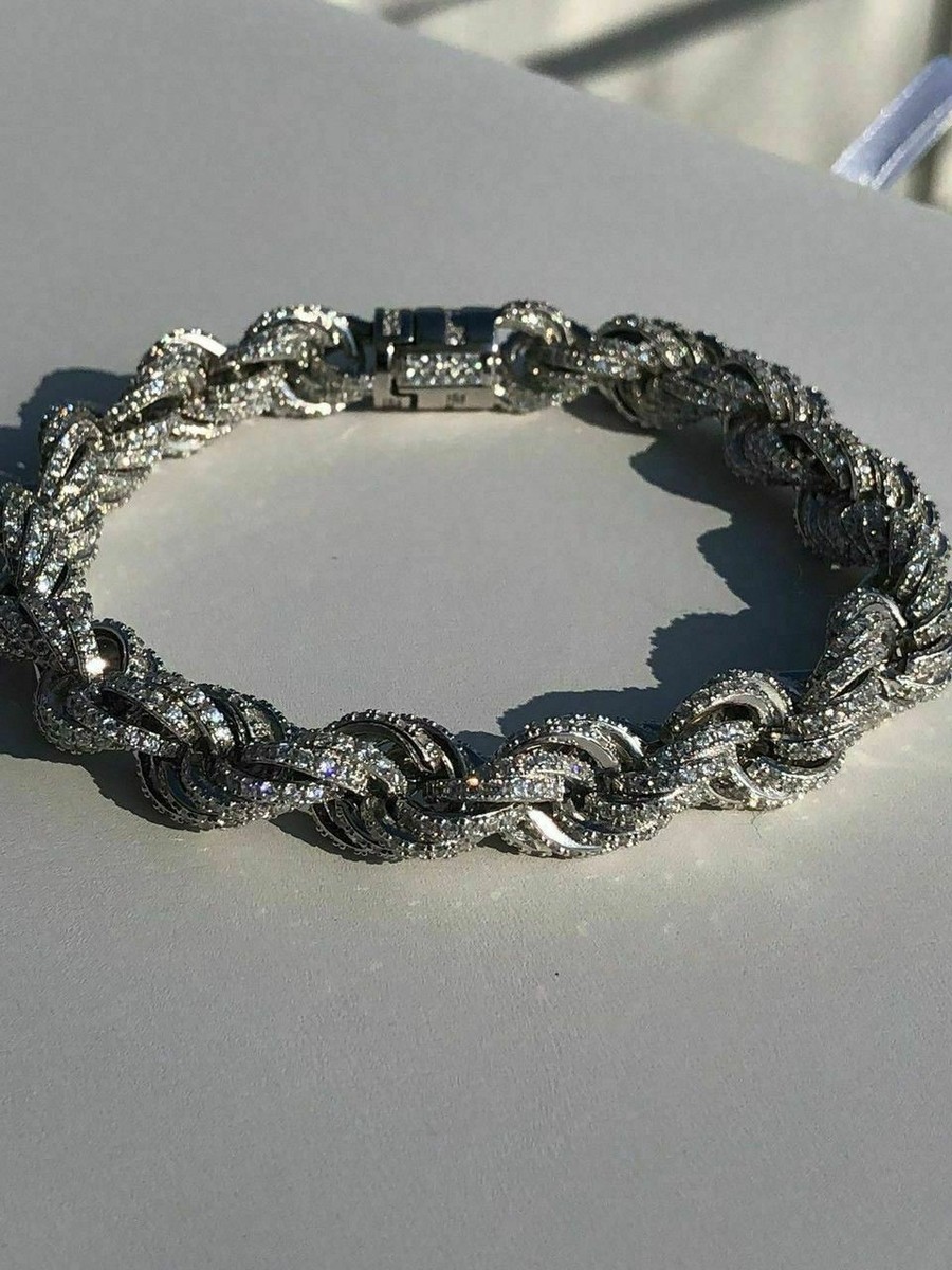 Kyros Bracciale Uomo Snake Piatto In Argento 10mm - Gioielli Argento - Foto 10