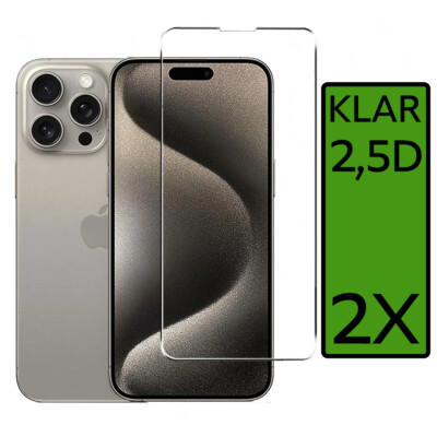 2X Panzerfolie Glas Für iPhone 16 15 14 13 12 11 Pro Max Plus Mini Schutzglas 9H