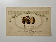 Feldpostkarte WK I, Pfingstgr&uuml;&szlig;e Maik&auml;fer, 1915.