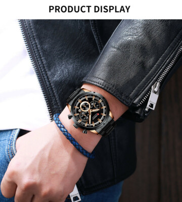 CURREN Fashion Men Watches Sports Chronograph Quartz Watch Business Wristwatches