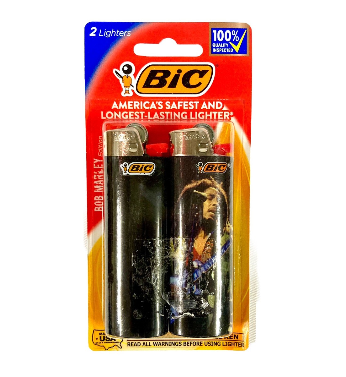 BIC Bob Marley Series Lighters Special Edition Set of 2