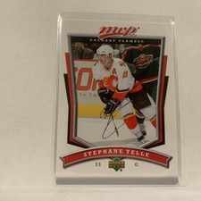 #118 Stephane Yelle Calgary Flames   2007-08 UD MVP Hockey  Card A1J