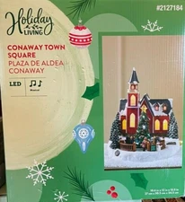Holiday Living Conaway Town Square LED Musical Motion Activated 8 Songs