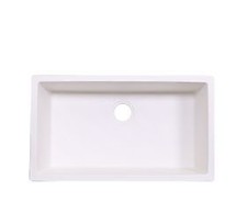 LSGC78 Undermount Single Bowl Granite Composite Sink White