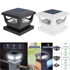 Solar Post Cap Lights Fence Post Lights Outdoor for 3x3 4x4 inch Wooden Posts US