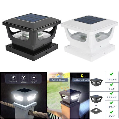 FVTLED Solar Post Cap Lights Fence Post Lights Outdoor for 3x3 4x4 inch Wooden Posts US