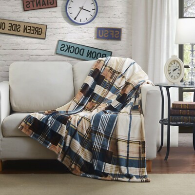 Tache Soft Flannel Plaid Tartan Throw Blanket Winter Cabin Boho Farmhouse
