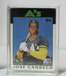 Jose Canseco Vintage Topps Double Sided Mini Rookie Card A S Ebay