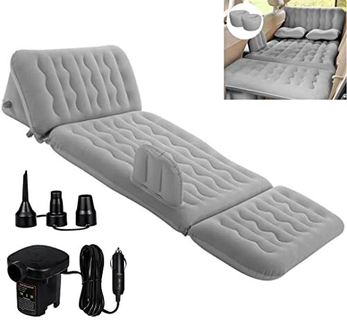 Dufominc Inflatable Car Air Mattress Travel Bed - 6 in 1 Thickened Car Campin...