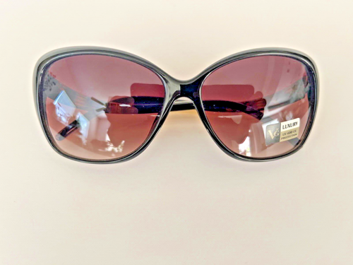 VG Luxury Womens Designer Oversized Sunglasses Full Shape Frames 100% UV400 - Picture 3 of 10
