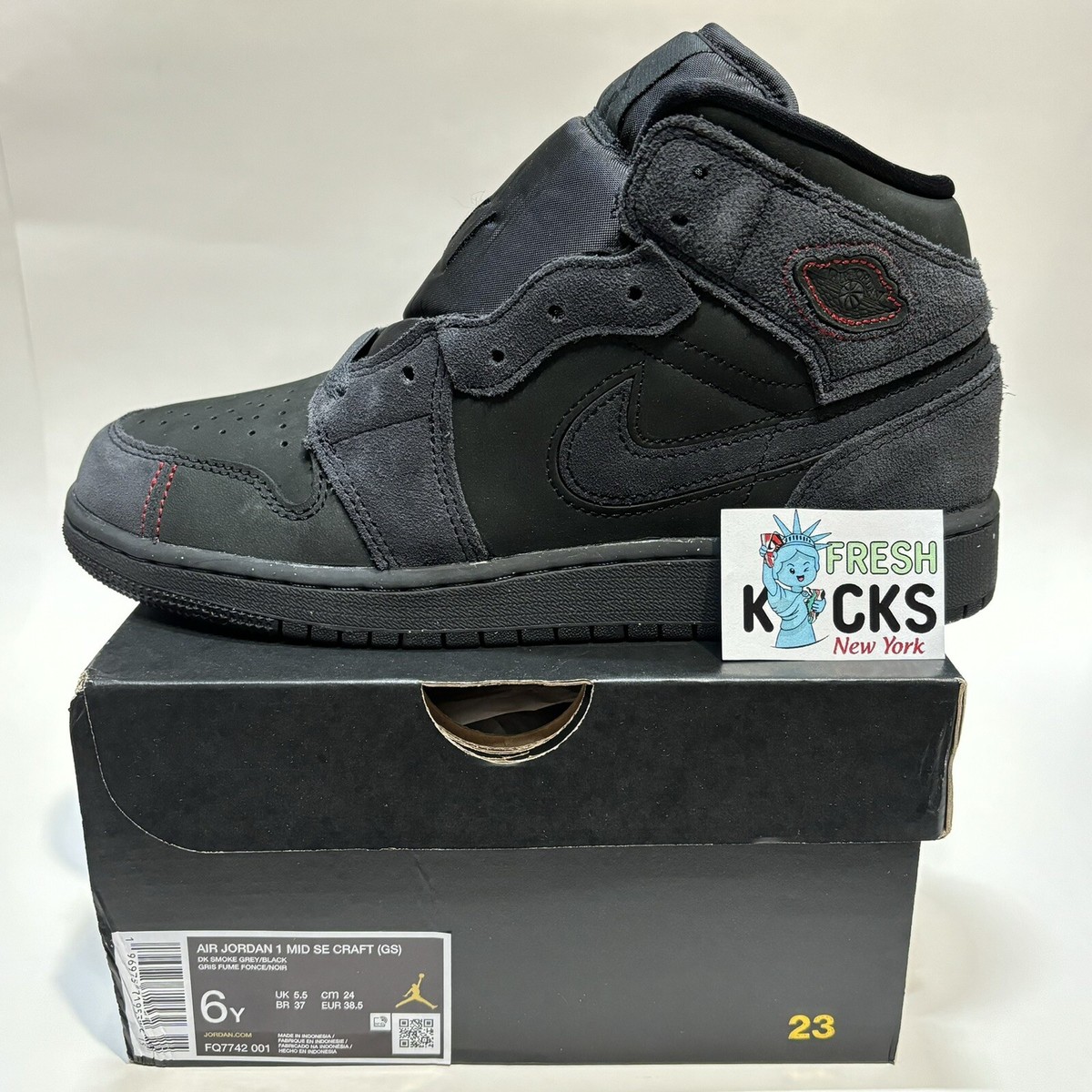 Mid Junior Jordans Size Kids AIR JORDAN MID GS Chicago Black Toe