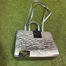 Silver Telfar Moose Knuckles Quilted Medium Shopper