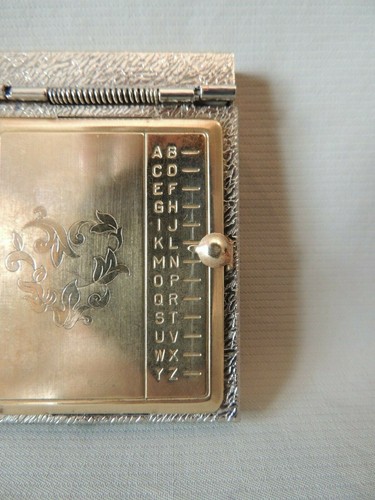 Collectible rare miniature personal phone book address- telephone metal & bronze - Picture 11 of 12