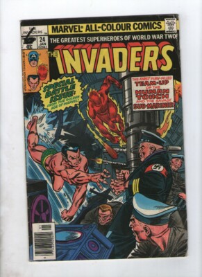 Marvel Comics The Invaders Vol. 1 No. 24 January 1978 12 P