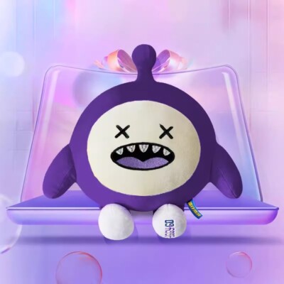 Eggy Party Purple Mutated Egg Plush Doll 30/40/50cm Stuffed Toy Cushion Pillow 