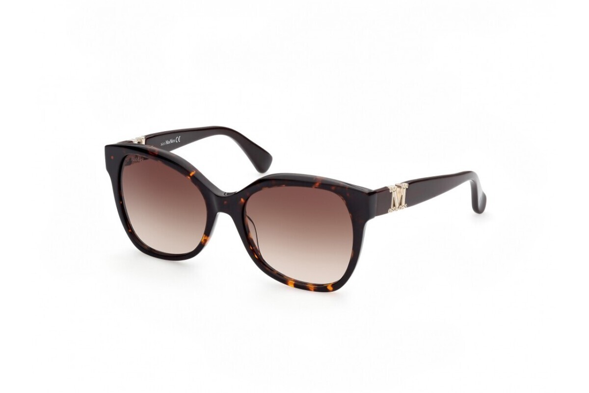 MAX MARA EMME3 MM0014 52F Brown Shell Cat Eye Plastic