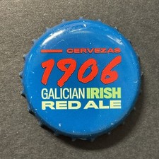 SPAIN Beer Crown Bottle Cap Plastic Lined. 1906 GALICIAN IRISH No Dent
