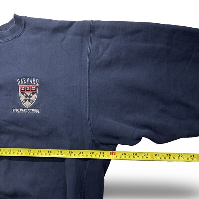 Vintage 90s Champion Reverse Weave Harvard University HBS
