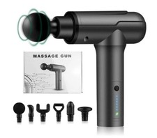 Deep Tissue Massage Gun,Handheld Electric Muscle Massager Black 