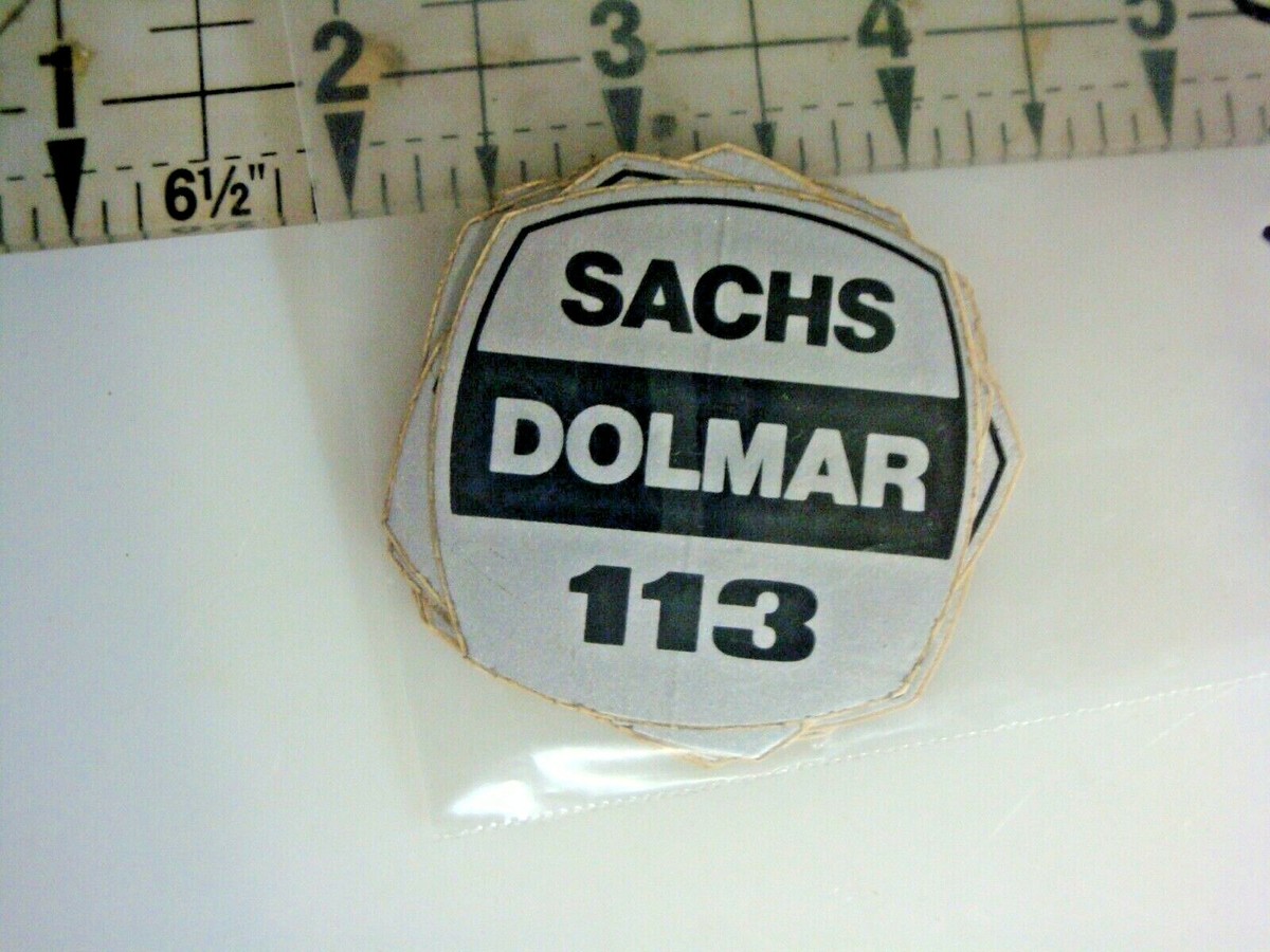 背景マステ113 SACHS DOLMAR 113 LABEL DECAL VINTAGE OEM NOS 980113452 | eBay