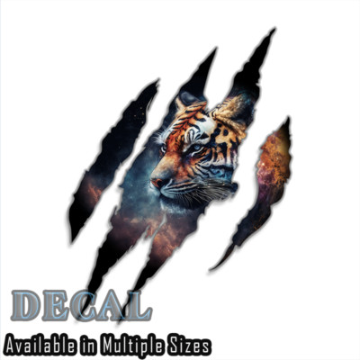 Monster Claw Mark Tiger c Decal Sticker