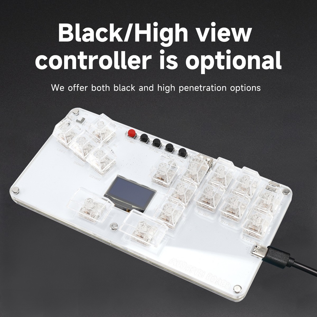 MustFun Hitbox Mini Stickless Controller ForPC PS Switch And Other