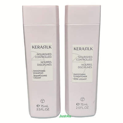 KERASILK Smoothing Shampoo & Conditioner, 2.5oz. DUO
