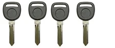 5 New Replacement Transponder Ignition Key Uncut Blade Blank Key Circle Plus Key