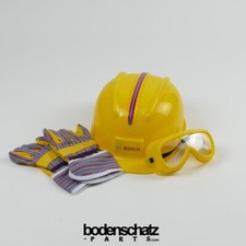 Theo Klein 8127 Bosch Handwerkerhelm SET Spielzeughelm Bauhelm Brille Handschuhe