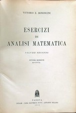 ESERCIZI DI ANALISI MATEMATICA VOL.II BONONCINI VITTORIO E. CEDAM 1965 